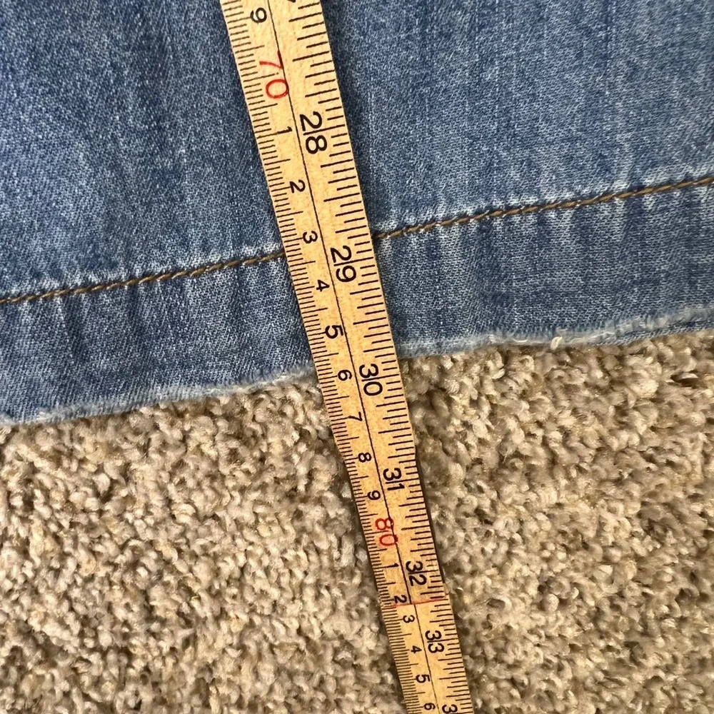 Free People Distressed Flare Jeans Light Wash Wide Leg Denim W26